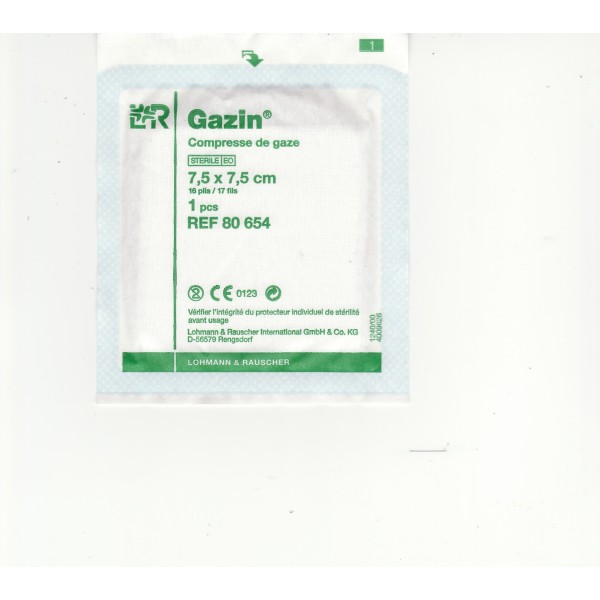 COMPRESSE DE GAZE STERILE 30x30 - Boîte de 100 - SOFRAN : produits de soins  - trousses de secours - soins sportifs